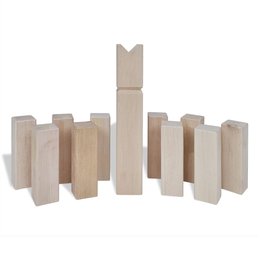 Houten Kubb spel set is nu te koop bij PeponiXL, paradijselijk wonen!