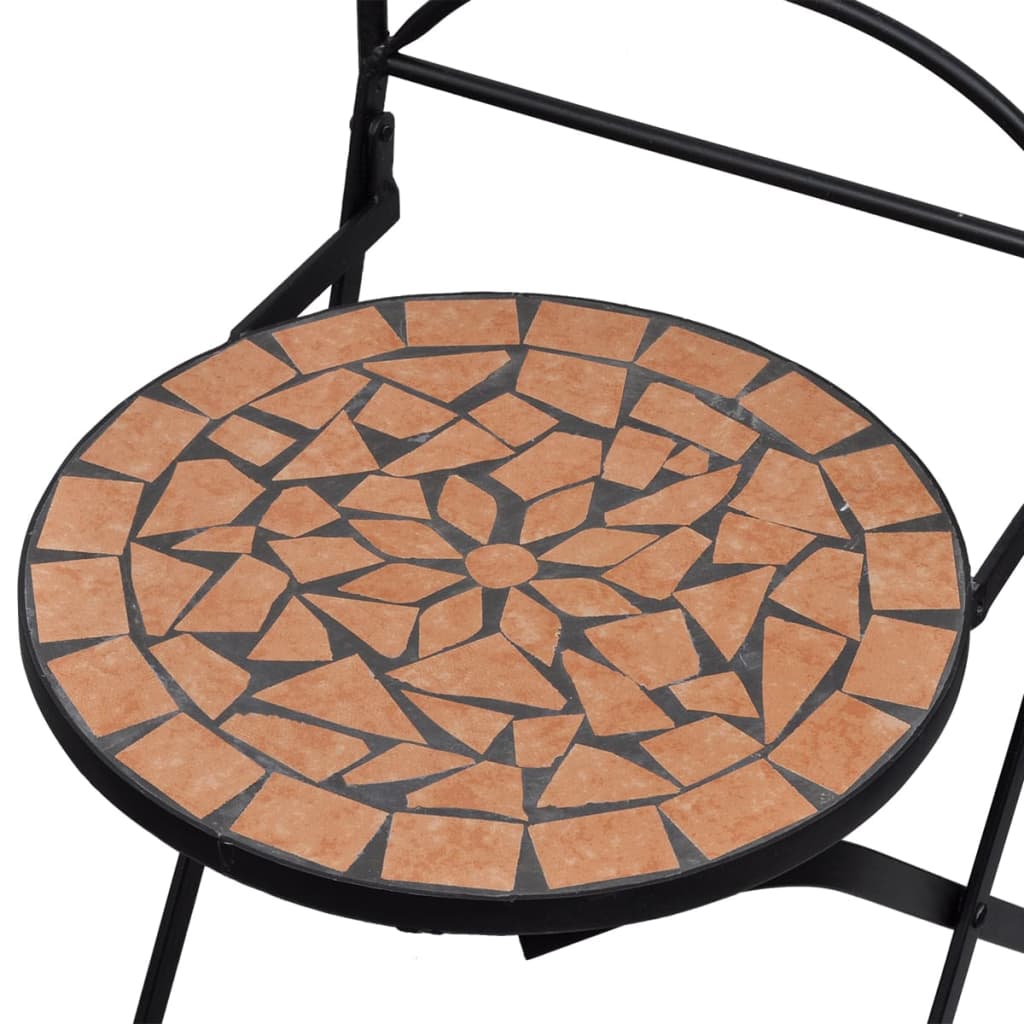 Bistrostoelen inklapbaar 2 st keramiek terracottakleurig is nu te koop bij PeponiXL, paradijselijk wonen!