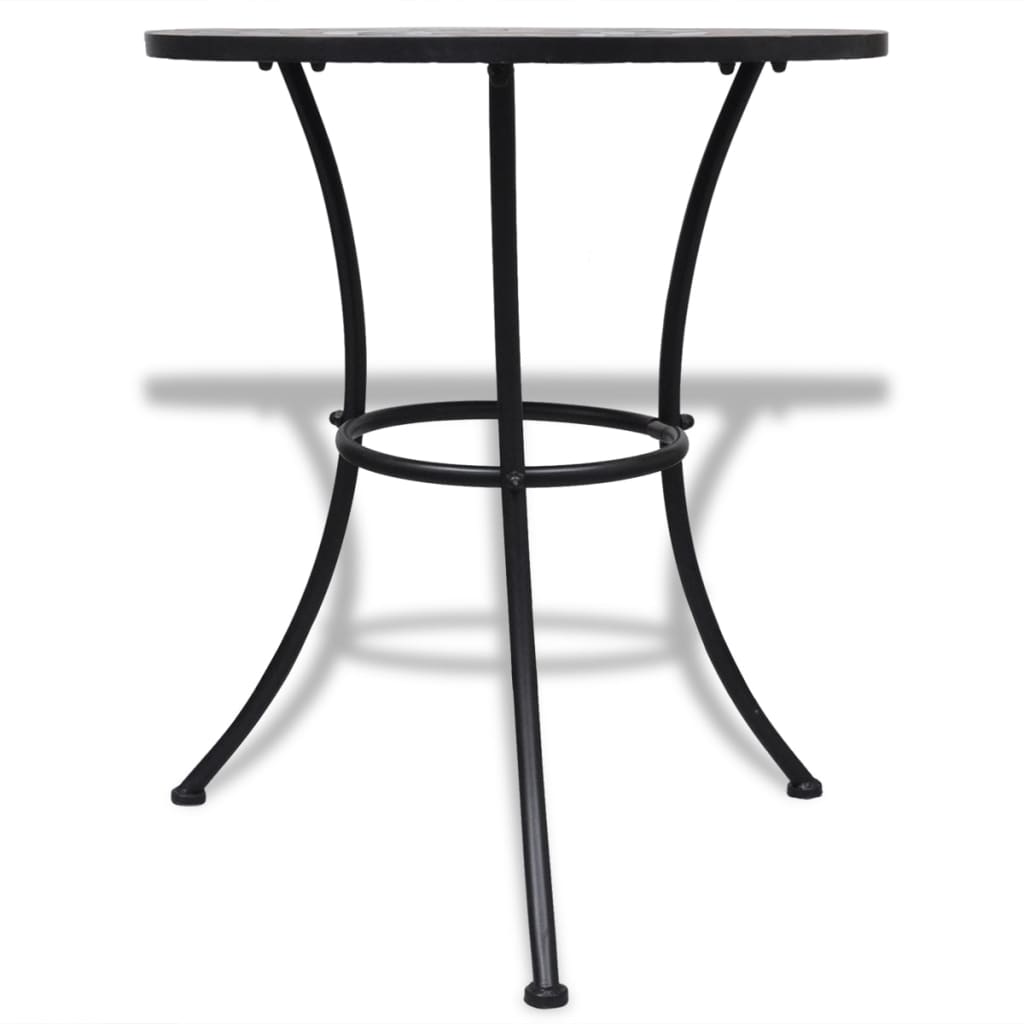 Bistrotafel 60 cm mozaïek terracottakleurig en wit is nu te koop bij PeponiXL, paradijselijk wonen!