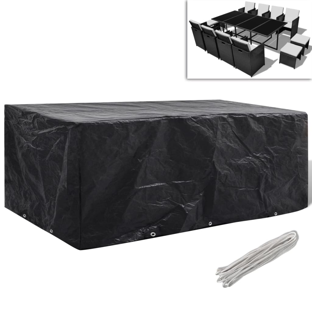 Tuinmeubelhoes met 8 oogjes 229x113x73 cm is nu te koop bij PeponiXL, paradijselijk wonen!