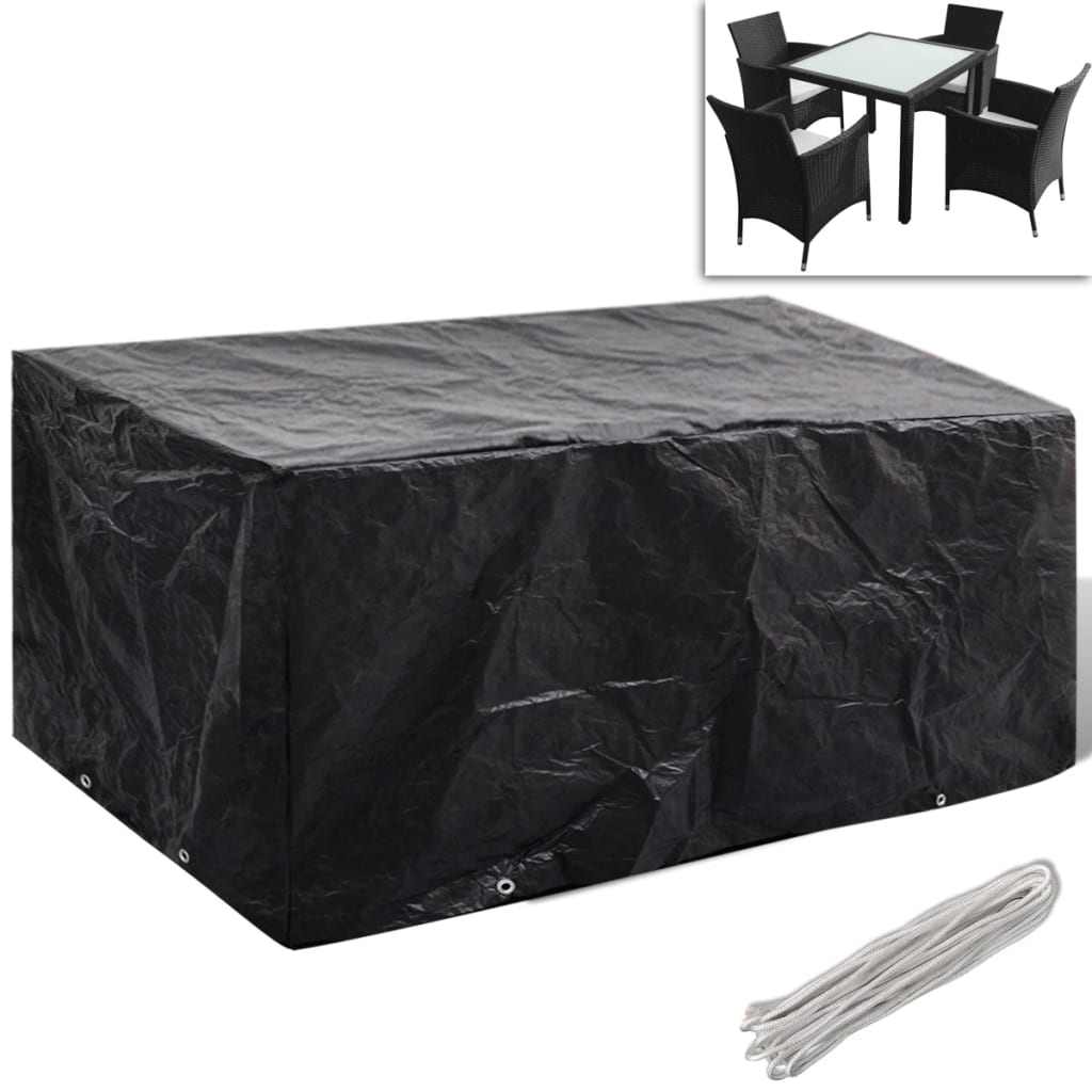 Tuinmeubelhoes met 8 oogjes 180x140x90 cm is nu te koop bij PeponiXL, paradijselijk wonen!
