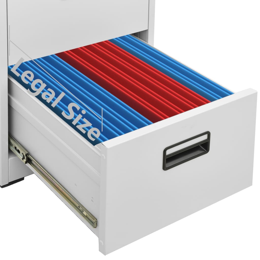 Archiefkast 46x62x102,5 cm staal lichtgrijs is nu te koop bij PeponiXL, paradijselijk wonen!