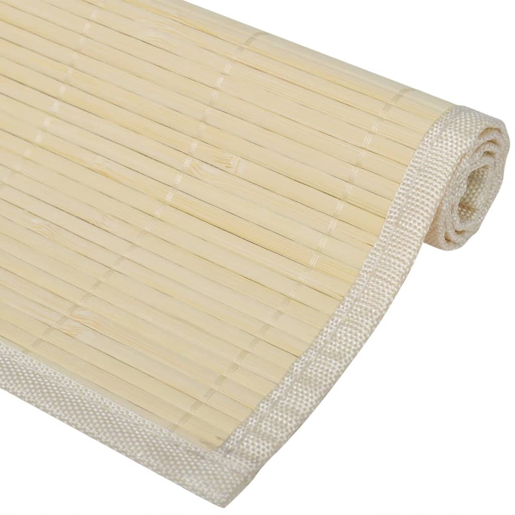 6 Placemats bamboe 30 x 45 cm natuurlijk is nu te koop bij PeponiXL, paradijselijk wonen!