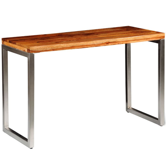 Eettafel/bureau met stalen poten massief hout is nu te koop bij PeponiXL, paradijselijk wonen!