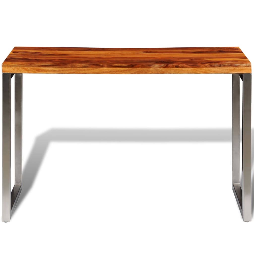 Eettafel/bureau met stalen poten massief hout is nu te koop bij PeponiXL, paradijselijk wonen!