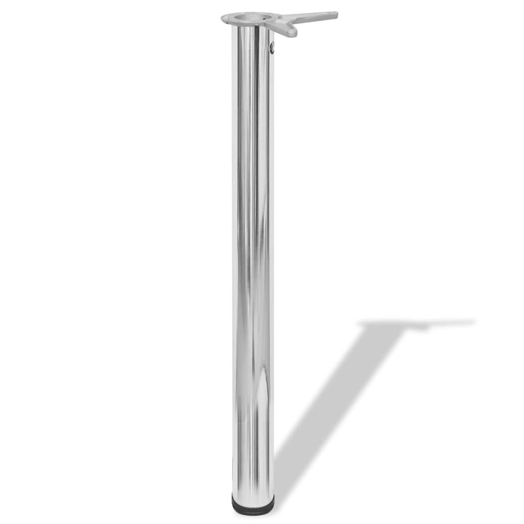 Tafelpoten in hoogte verstelbaar chroom 710 mm 4 st is nu te koop bij PeponiXL, paradijselijk wonen!