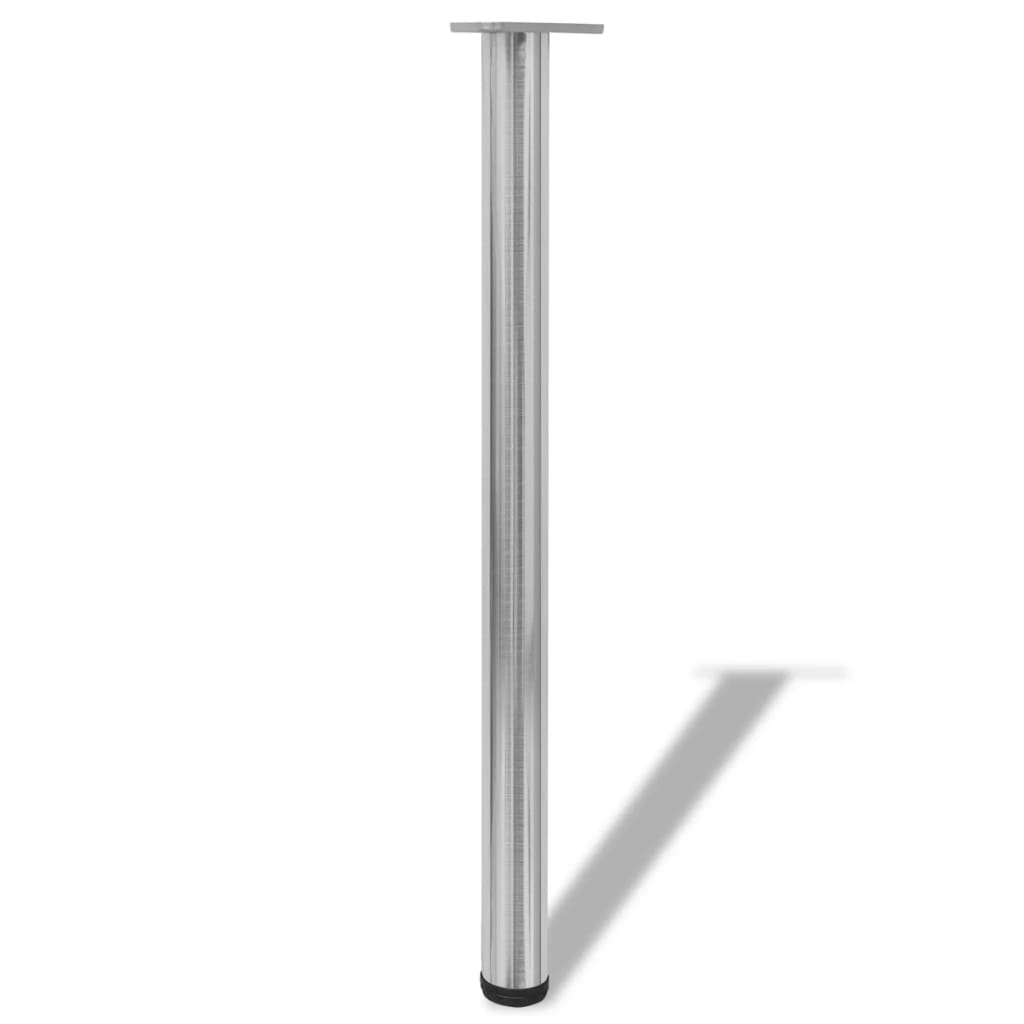 Tafelpoten in hoogte verstelbaar geborsteld nikkel 870 mm 4 st is nu te koop bij PeponiXL, paradijselijk wonen!