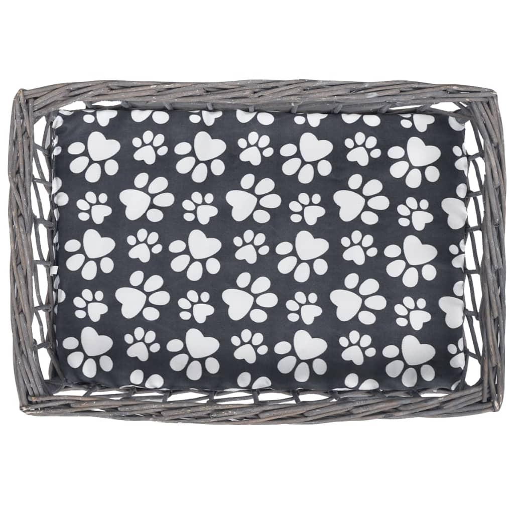 Kattenbed/huis/krabpaal met kussen vierkant wilgen is nu te koop bij PeponiXL, paradijselijk wonen!