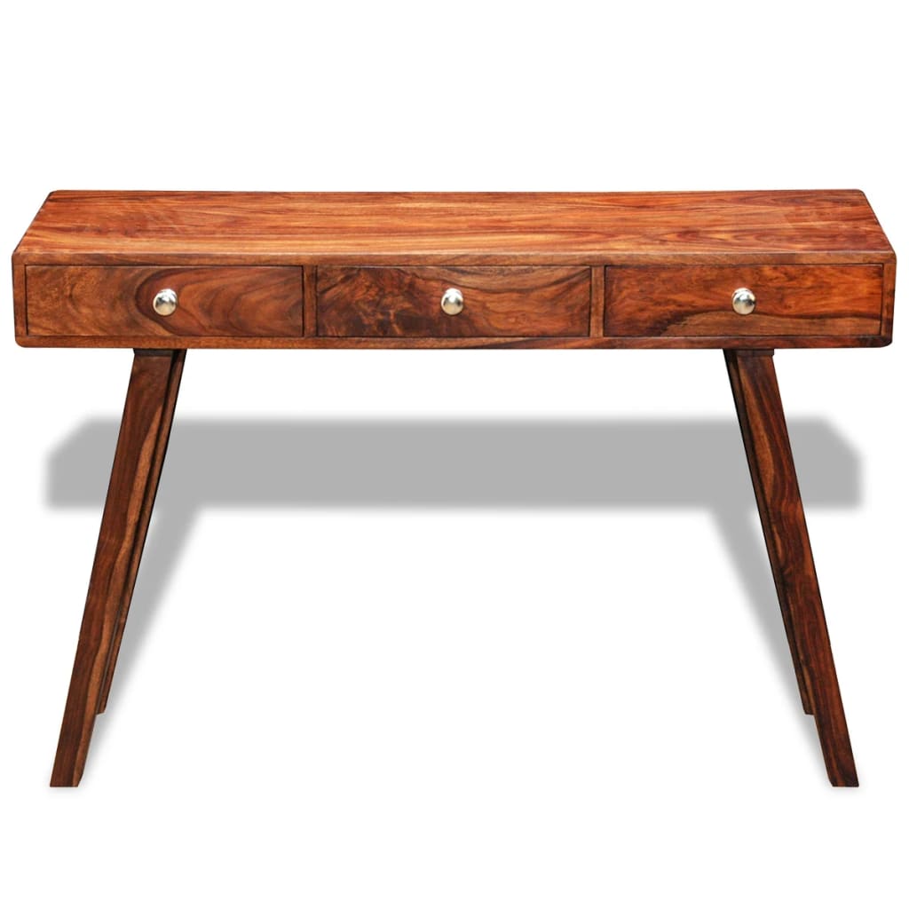 Wandtafel met 3 lades 76 cm massief acaciahout is nu te koop bij PeponiXL, paradijselijk wonen!