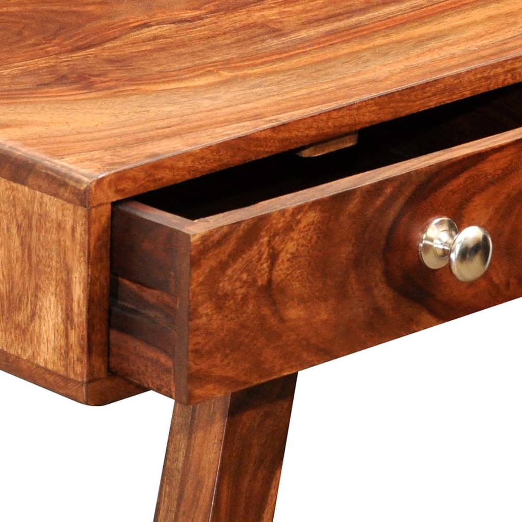 Wandtafel met 3 lades 76 cm massief acaciahout is nu te koop bij PeponiXL, paradijselijk wonen!