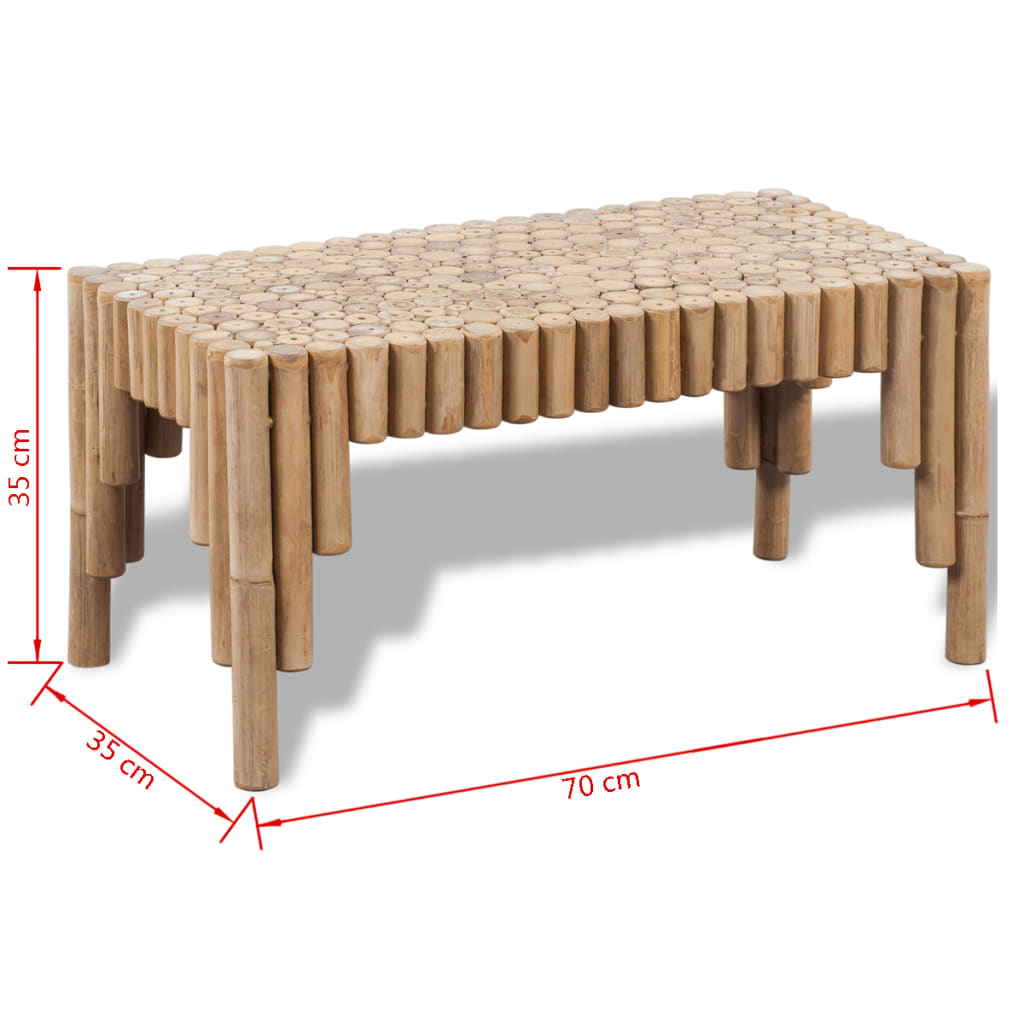 Salontafel bamboe is nu te koop bij PeponiXL, paradijselijk wonen!