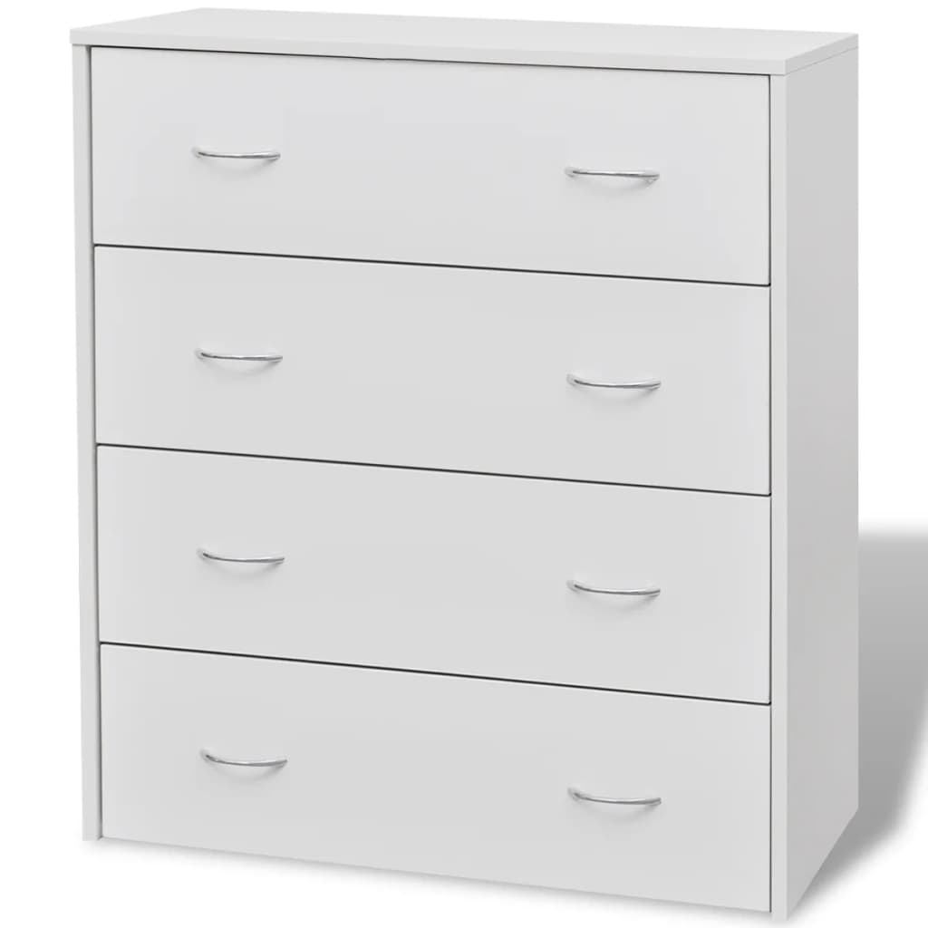 Dressoir met 4 lades 60x30,5x71 cm wit is nu te koop bij PeponiXL, paradijselijk wonen!