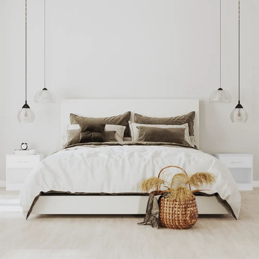 Nachtkastje met 1 lade wit 2 st is nu te koop bij PeponiXL, paradijselijk wonen!