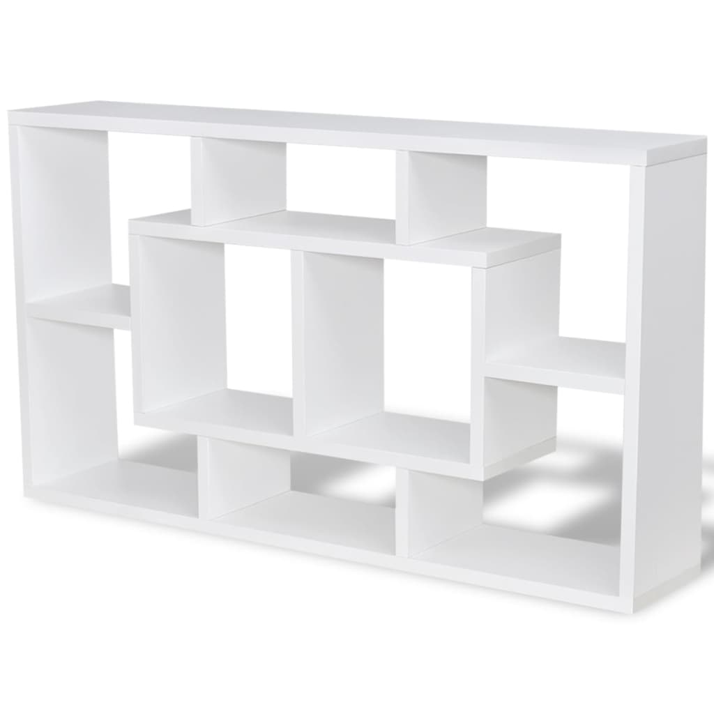 Wandschap zwevend 8 vakken wit is nu te koop bij PeponiXL, paradijselijk wonen!
