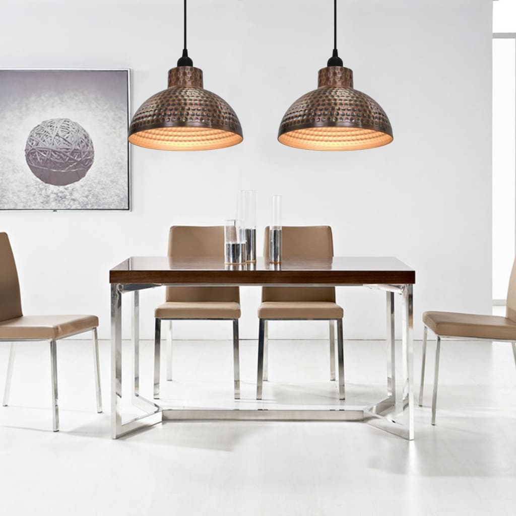 Plafondlampen halve bolvorm koperkleurig 2 st is nu te koop bij PeponiXL, paradijselijk wonen!