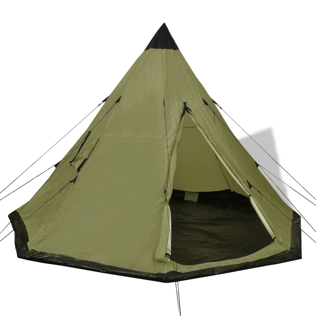Tent 4-persoons groen is nu te koop bij PeponiXL, paradijselijk wonen!