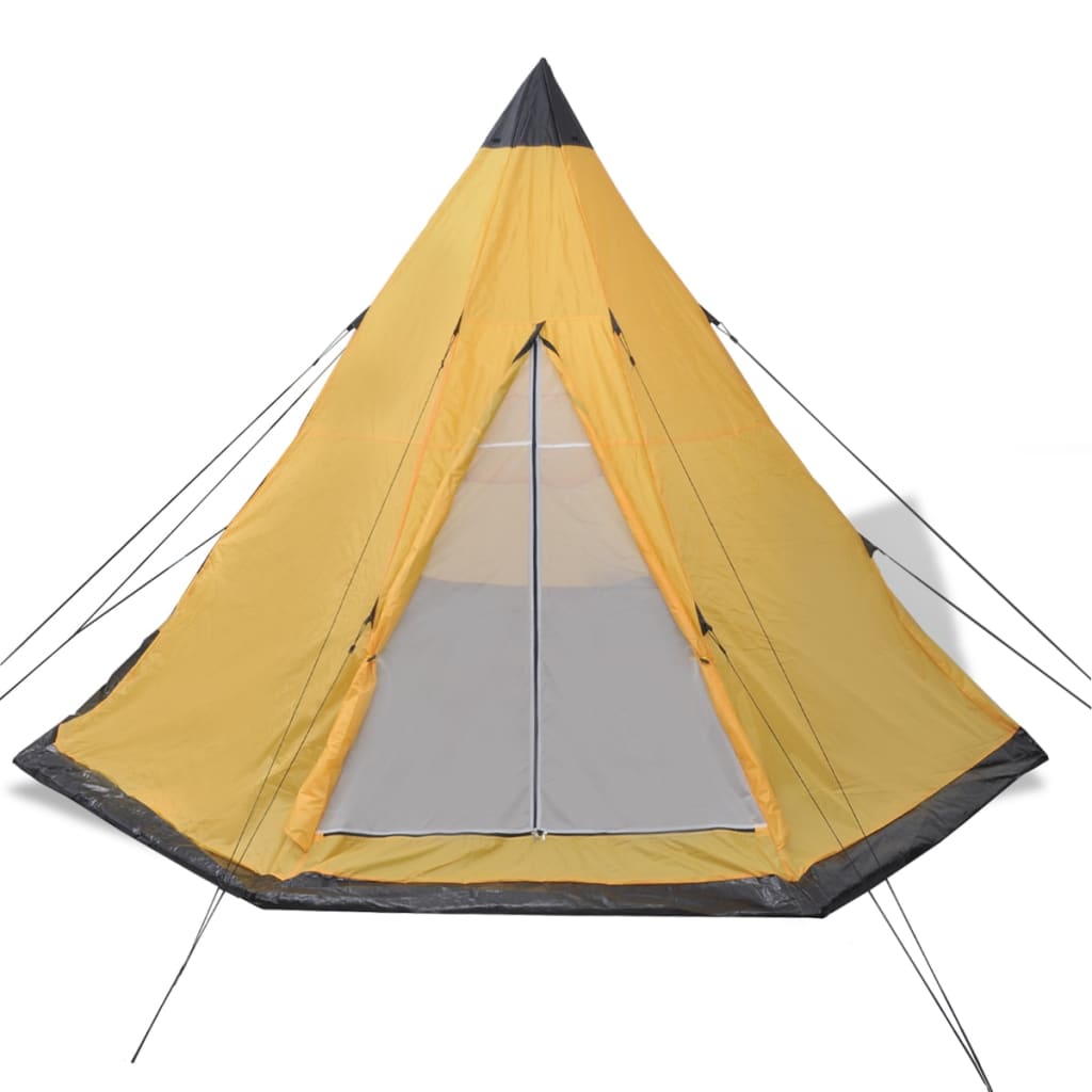 Tent 4-persoons geel is nu te koop bij PeponiXL, paradijselijk wonen!