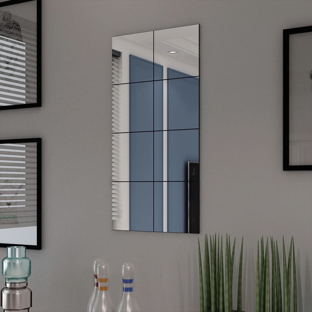 Spiegeltegels frameloos 8 st 20,5 cm glas is nu te koop bij PeponiXL, paradijselijk wonen!