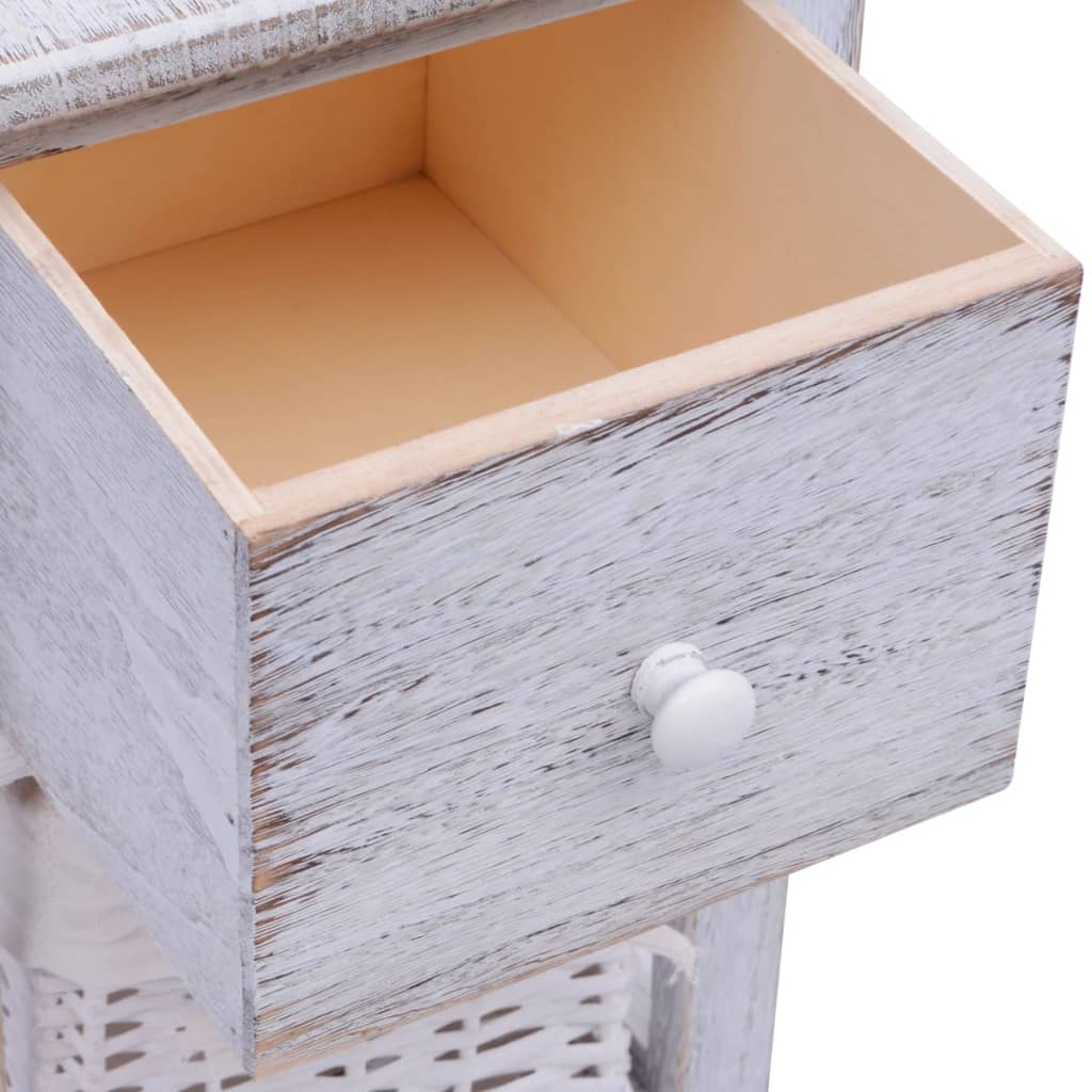 Nachtkastje hout wit is nu te koop bij PeponiXL, paradijselijk wonen!