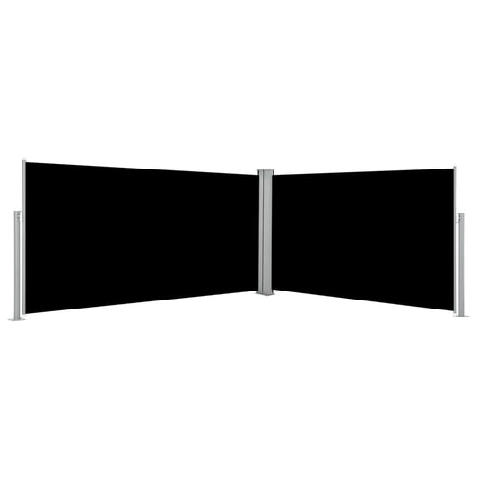 Windscherm uittrekbaar 160x600 cm zwart is nu te koop bij PeponiXL, paradijselijk wonen!