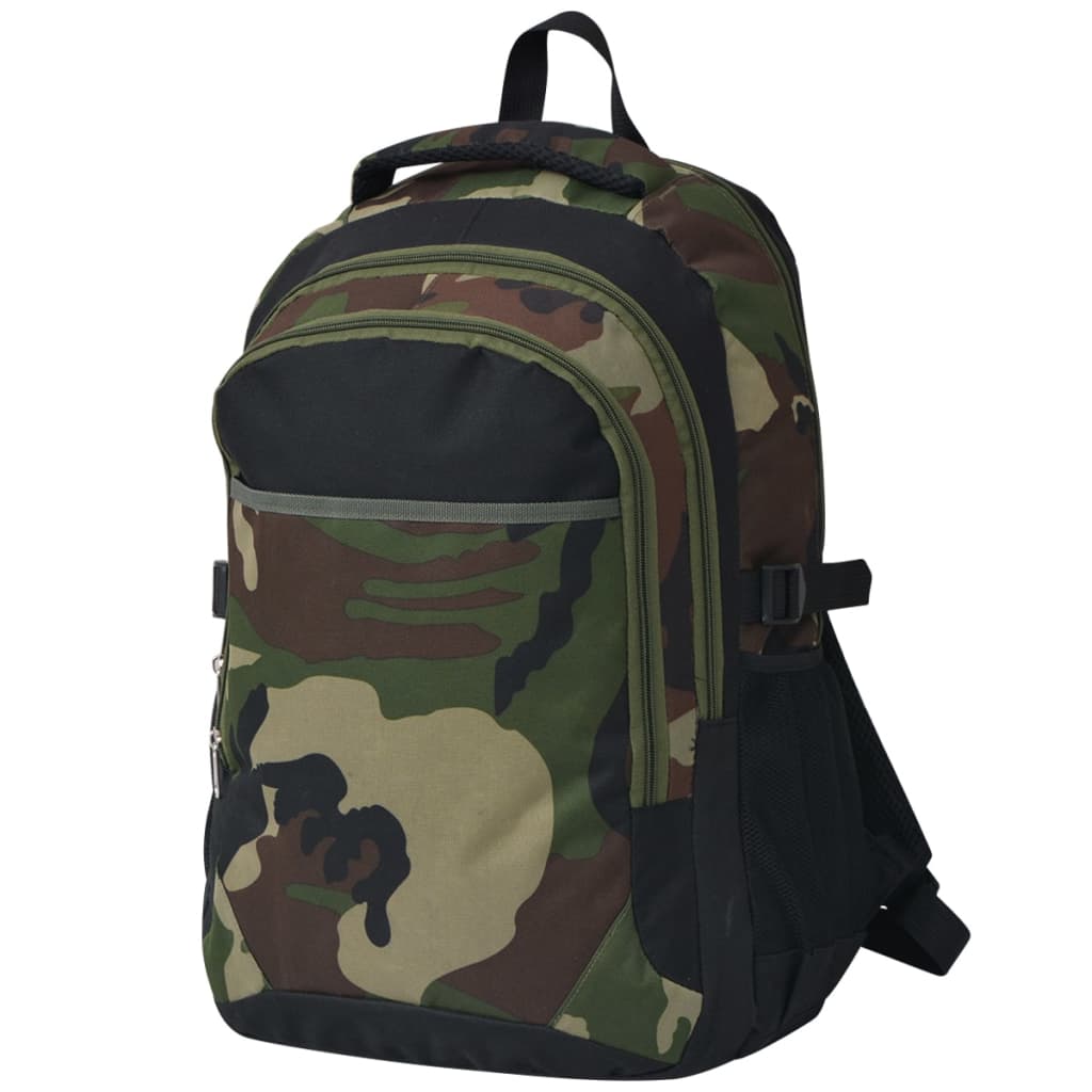 Rugzak voor school 40 L zwart en camouflage is nu te koop bij PeponiXL, paradijselijk wonen!