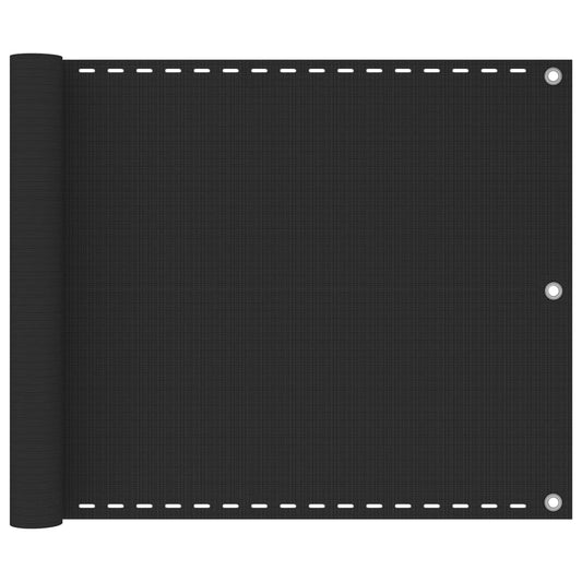 Balkonscherm HDPE 75x400 cm antraciet is nu te koop bij PeponiXL, paradijselijk wonen!