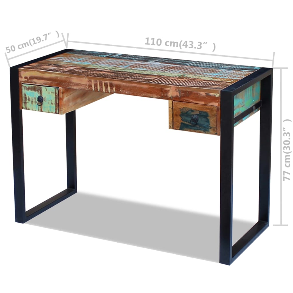 Bureau massief gerecycled hout is nu te koop bij PeponiXL, paradijselijk wonen!