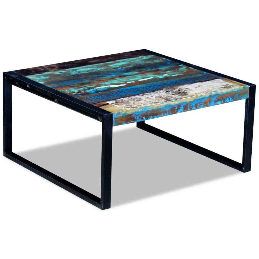 Salontafel 80x80x40 cm massief gerecycled hout is nu te koop bij PeponiXL, paradijselijk wonen!