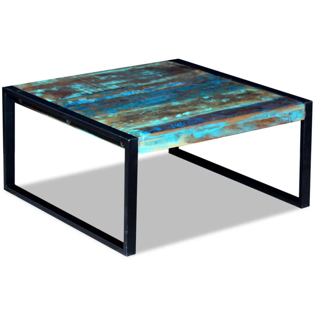Salontafel 80x80x40 cm massief gerecycled hout is nu te koop bij PeponiXL, paradijselijk wonen!