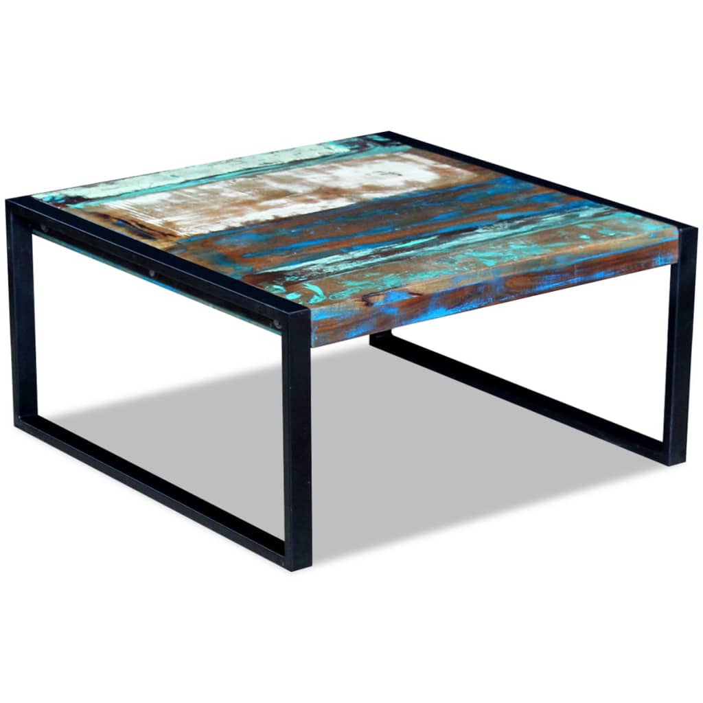 Salontafel 80x80x40 cm massief gerecycled hout is nu te koop bij PeponiXL, paradijselijk wonen!