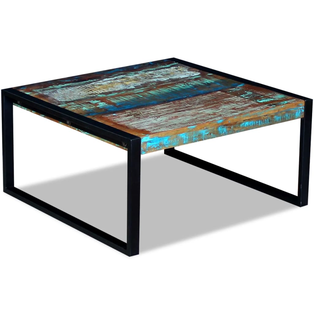 Salontafel 80x80x40 cm massief gerecycled hout is nu te koop bij PeponiXL, paradijselijk wonen!