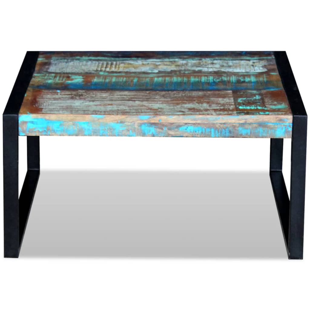 Salontafel 80x80x40 cm massief gerecycled hout is nu te koop bij PeponiXL, paradijselijk wonen!