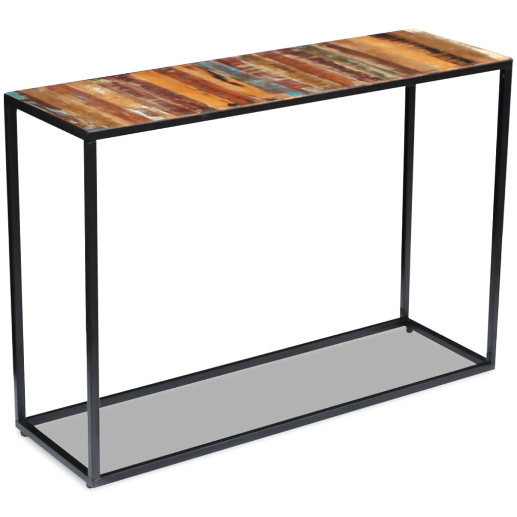 Wandtafel 110x35x76 cm massief gerecycled hout is nu te koop bij PeponiXL, paradijselijk wonen!