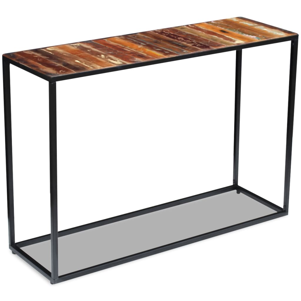Wandtafel 110x35x76 cm massief gerecycled hout is nu te koop bij PeponiXL, paradijselijk wonen!