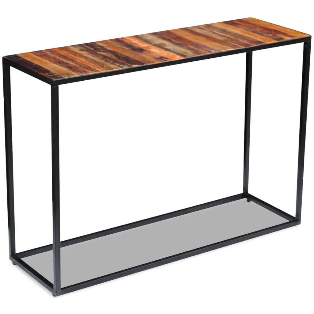 Wandtafel 110x35x76 cm massief gerecycled hout is nu te koop bij PeponiXL, paradijselijk wonen!