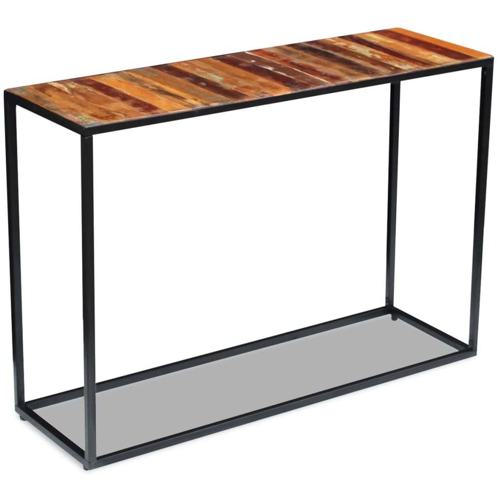 Wandtafel 110x35x76 cm massief gerecycled hout is nu te koop bij PeponiXL, paradijselijk wonen!