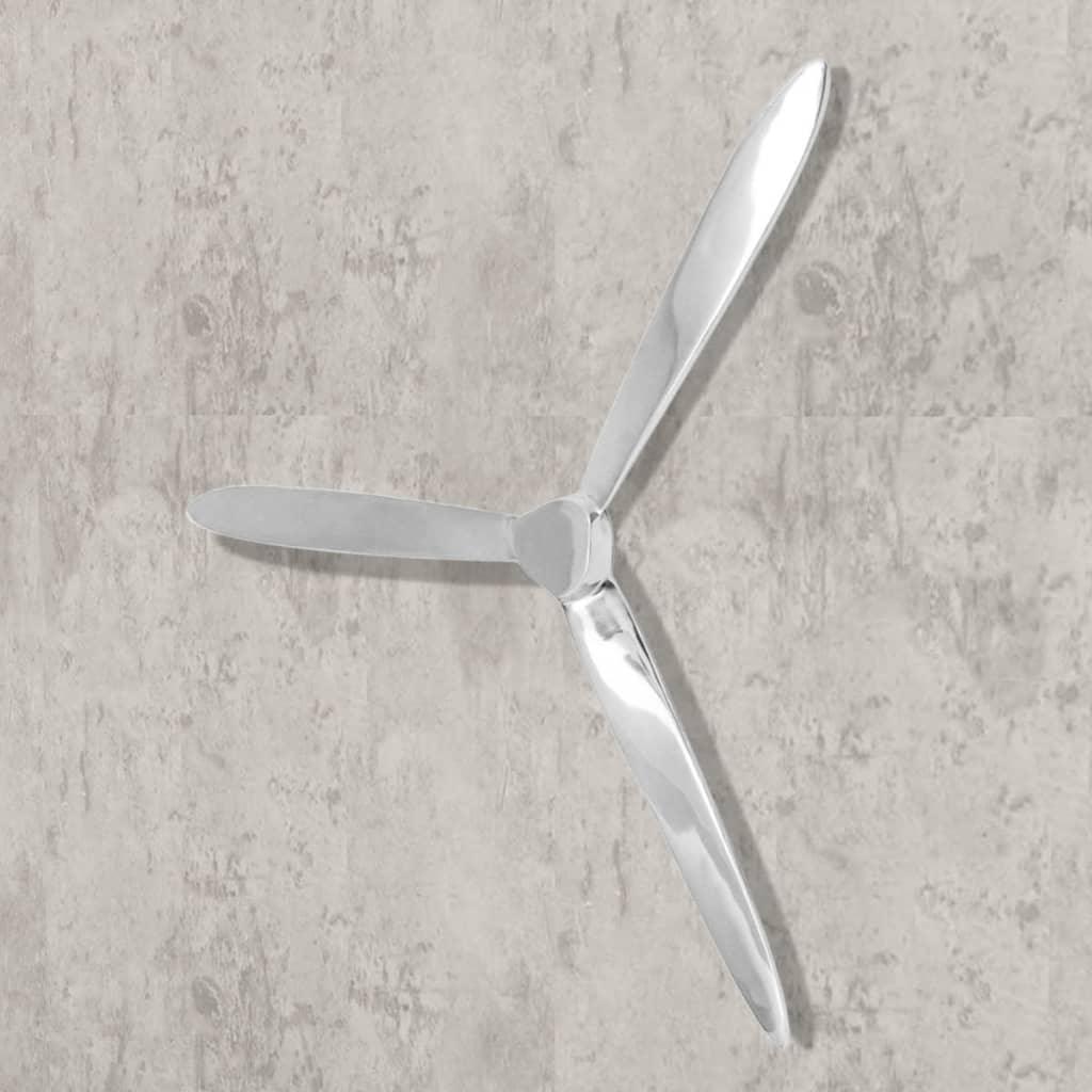 Propeller voor aan de muur 70 cm aluminium zilver is nu te koop bij PeponiXL, paradijselijk wonen!