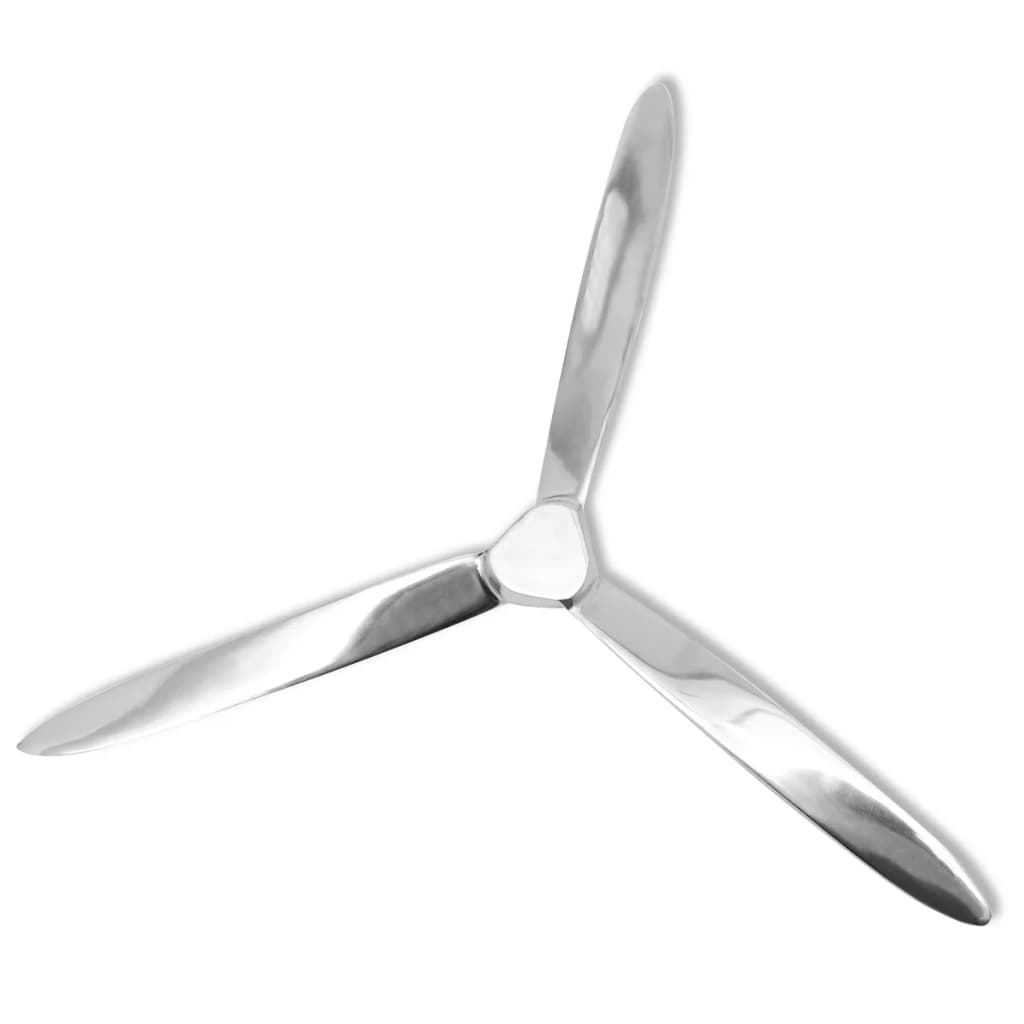 Propeller voor aan de muur 70 cm aluminium zilver is nu te koop bij PeponiXL, paradijselijk wonen!