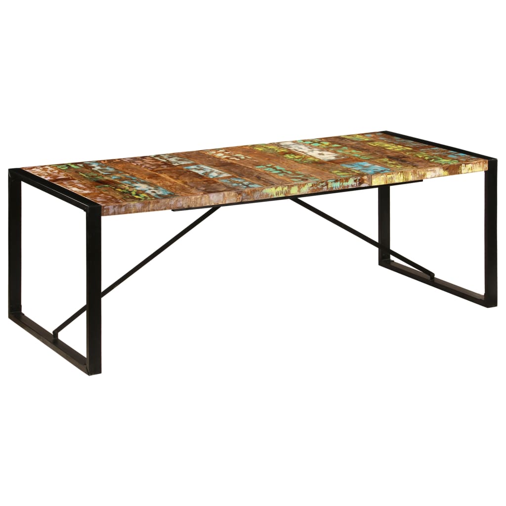 Eettafel 220x100x75 cm massief gerecycled hout is nu te koop bij PeponiXL, paradijselijk wonen!