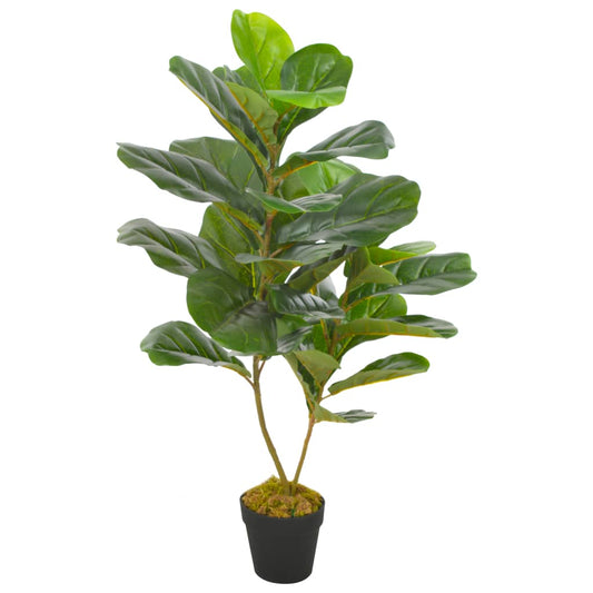 Kunstplant met pot vioolbladplant 90 cm groen is nu te koop bij PeponiXL, paradijselijk wonen!