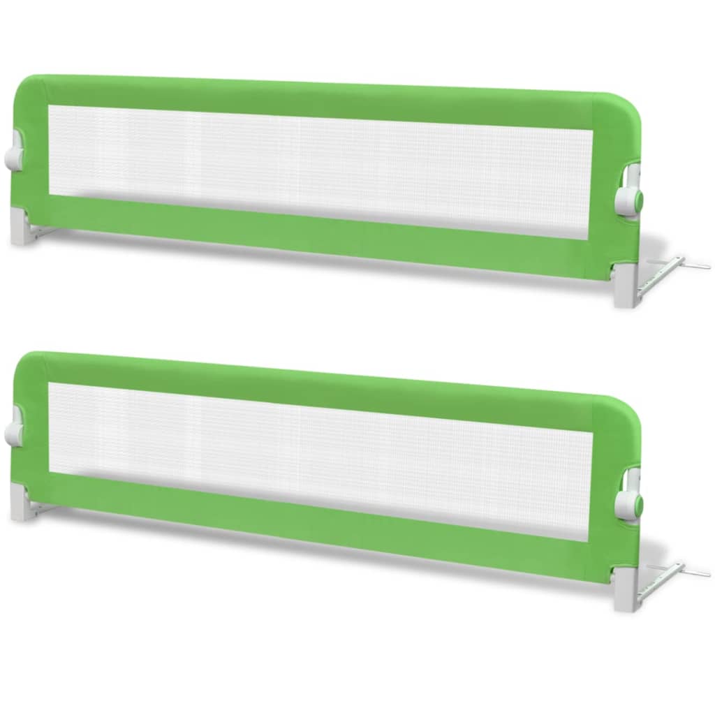 Kinderbedhekjes 2 st 150x42 cm groen is nu te koop bij PeponiXL, paradijselijk wonen!