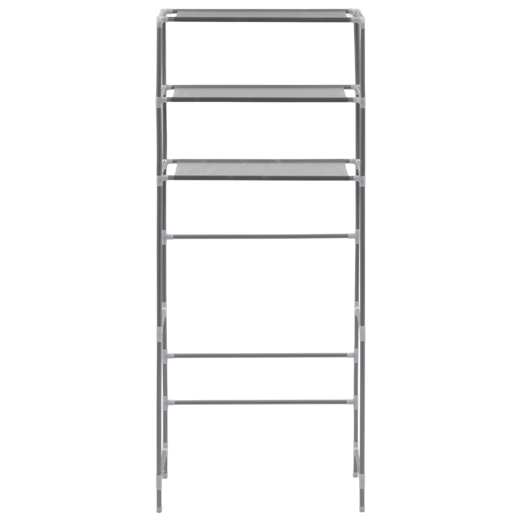 Opbergrek voor boven wasmachine 3-laags 69x28x169 cm zilver is nu te koop bij PeponiXL, paradijselijk wonen!
