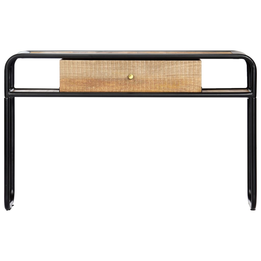 Wandtafel 118x30x75 cm massief mangohout is nu te koop bij PeponiXL, paradijselijk wonen!