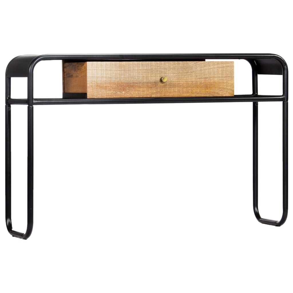 Wandtafel 118x30x75 cm massief mangohout is nu te koop bij PeponiXL, paradijselijk wonen!