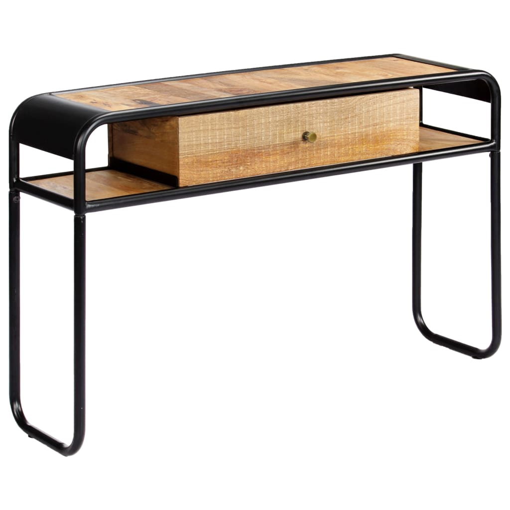 Wandtafel 118x30x75 cm massief mangohout is nu te koop bij PeponiXL, paradijselijk wonen!