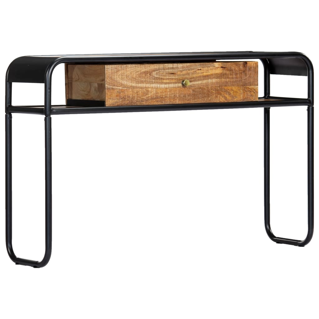 Wandtafel 118x30x75 cm massief mangohout is nu te koop bij PeponiXL, paradijselijk wonen!