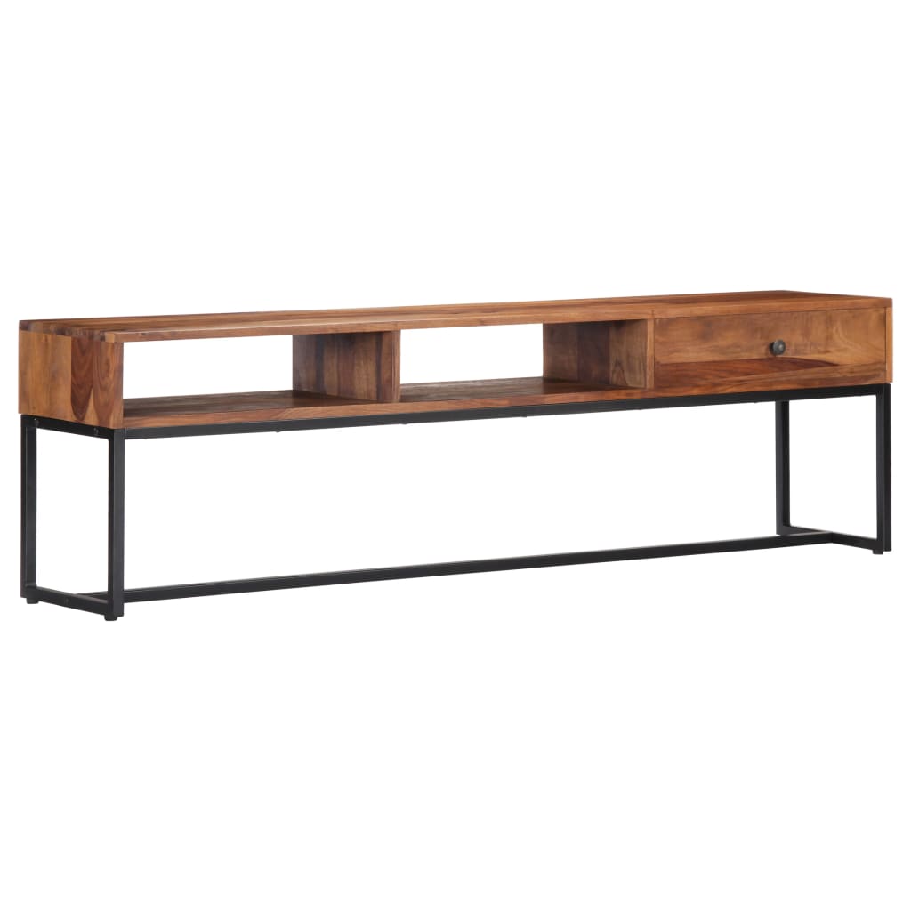 Tv-meubel 160x30x45 cm massief acaciahout is nu te koop bij PeponiXL, paradijselijk wonen!