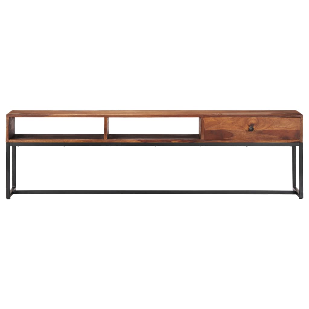 Tv-meubel 160x30x45 cm massief acaciahout is nu te koop bij PeponiXL, paradijselijk wonen!