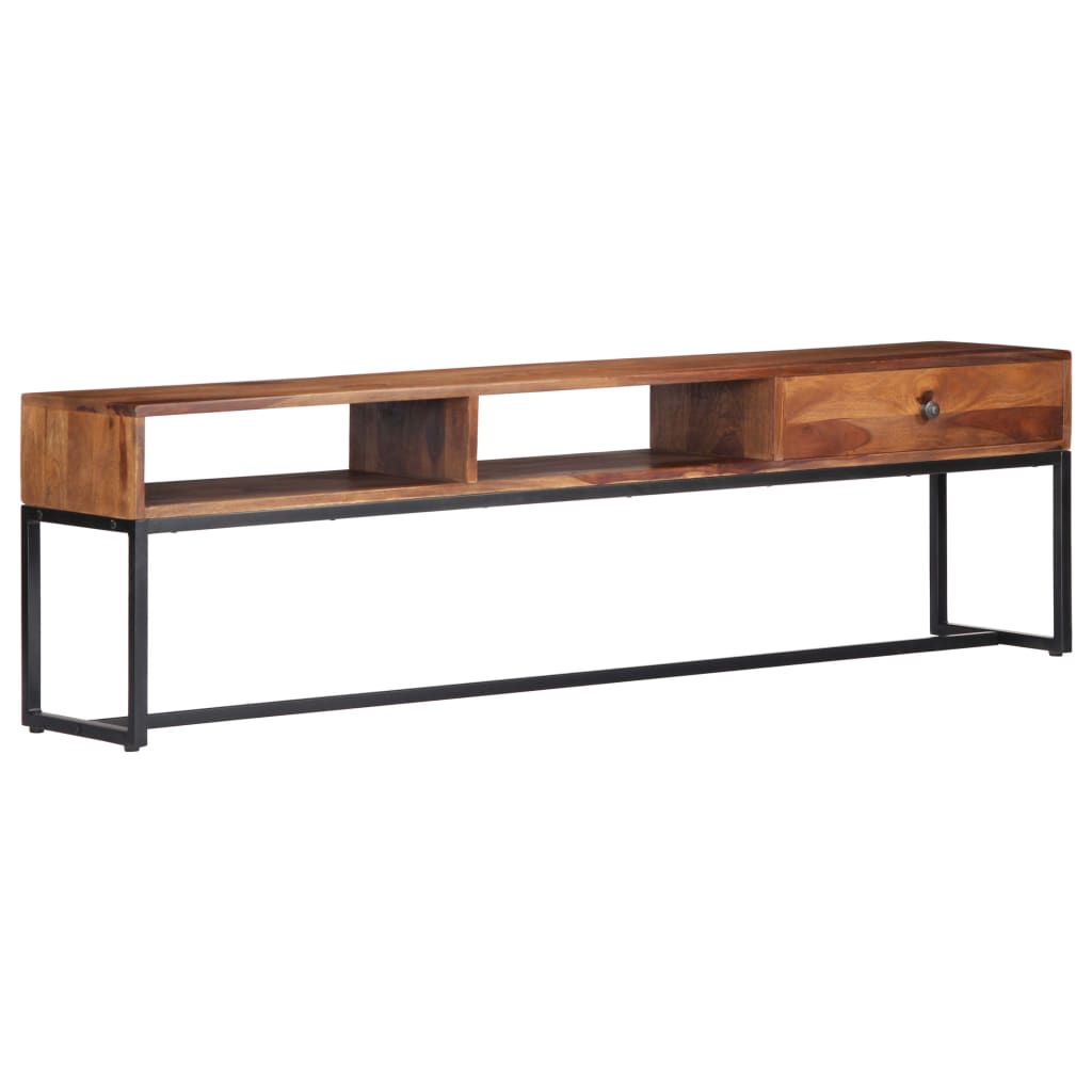 Tv-meubel 160x30x45 cm massief acaciahout is nu te koop bij PeponiXL, paradijselijk wonen!