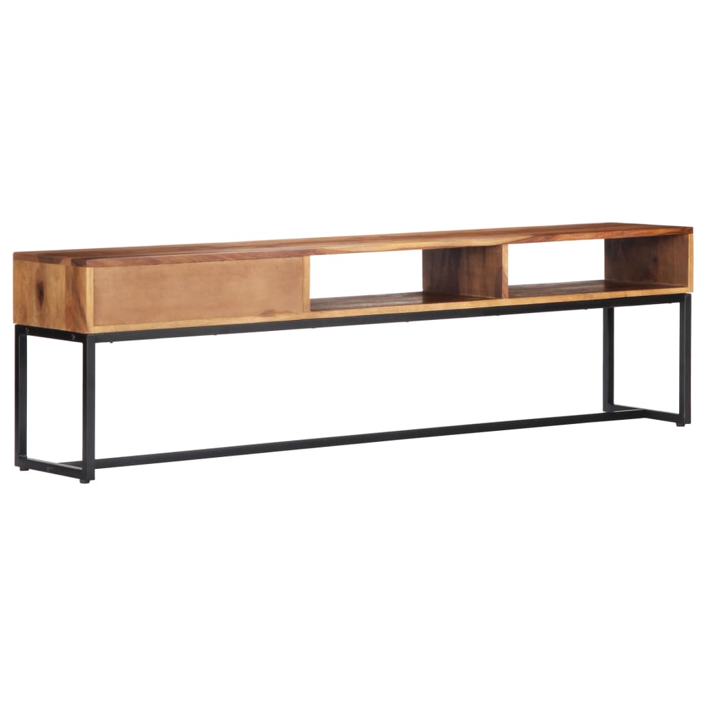 Tv-meubel 160x30x45 cm massief acaciahout is nu te koop bij PeponiXL, paradijselijk wonen!